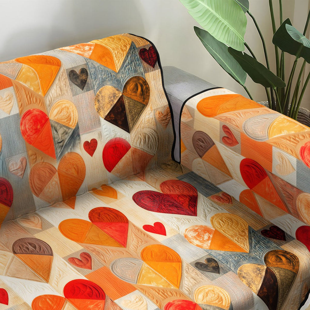 Radiant Hearts Sofa Cover