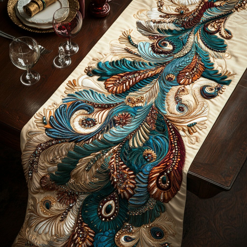 Radiant Plumage Table Runner
