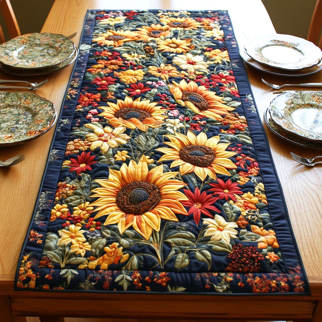 Radiant Yellow Petals Table Runner