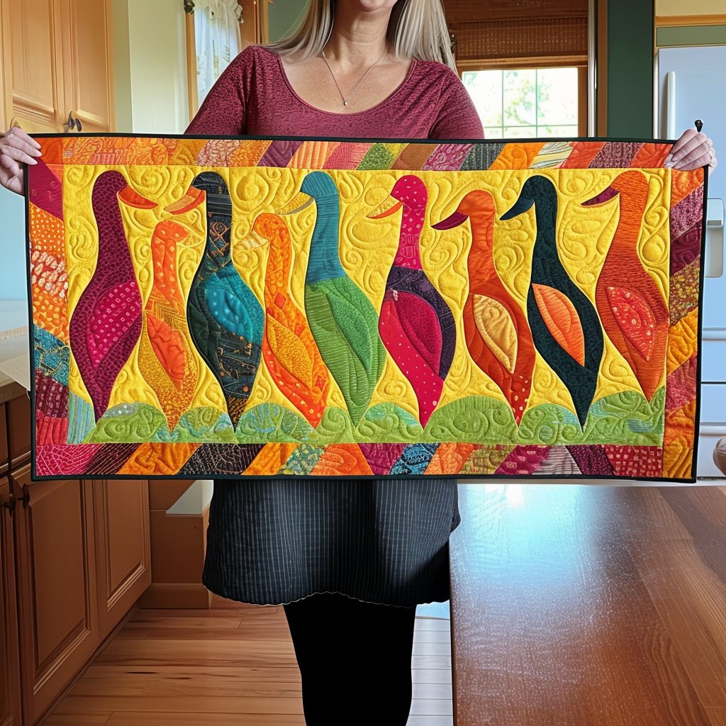 Radiant Duck Tail Table Runner