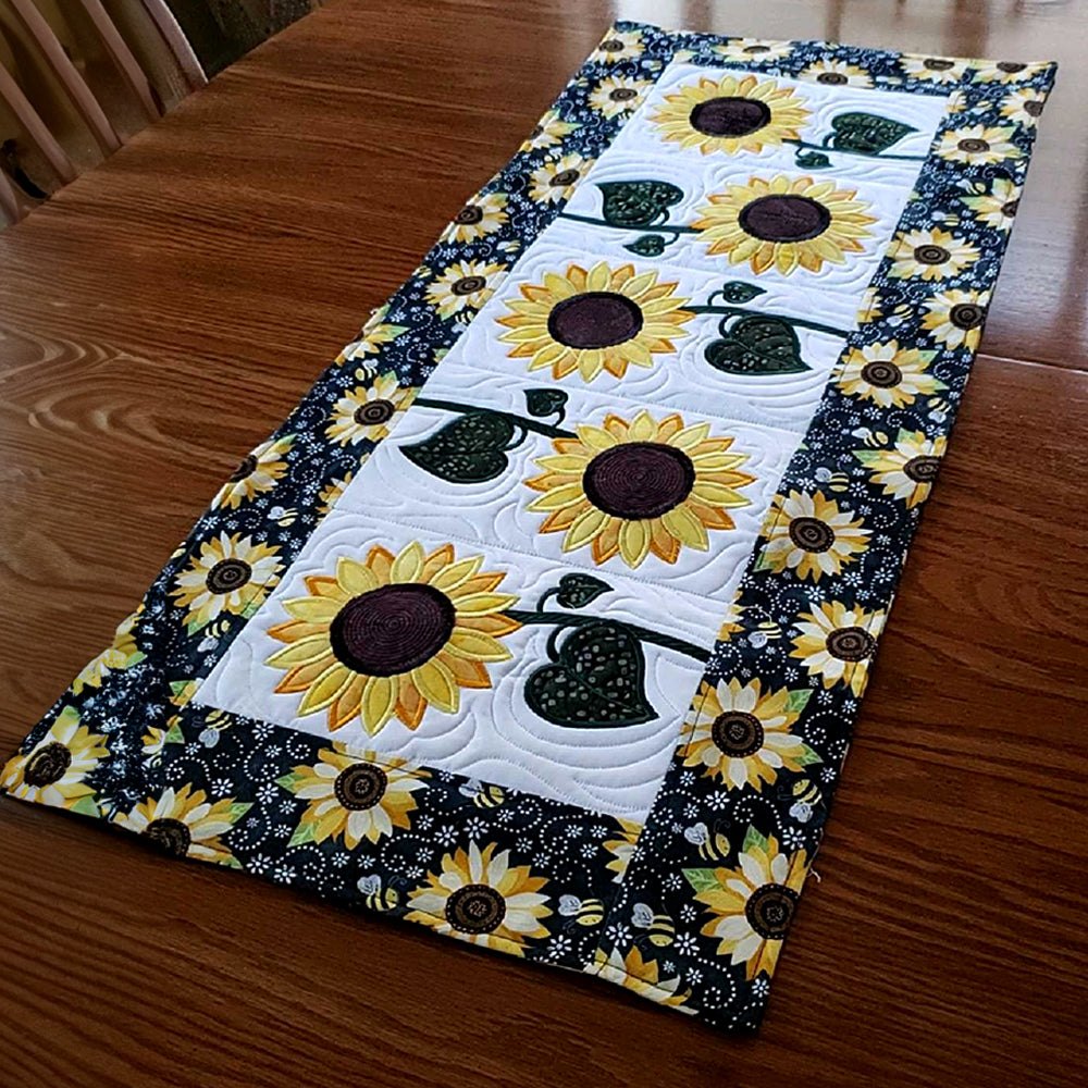 Radiant Sunflower Delight Table Runner
