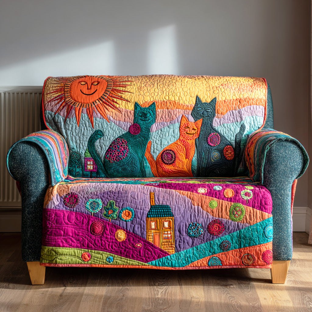 Rainbow Paws Parade Sofa Cover