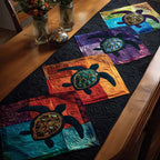 Rainbow Turtles Table Runner