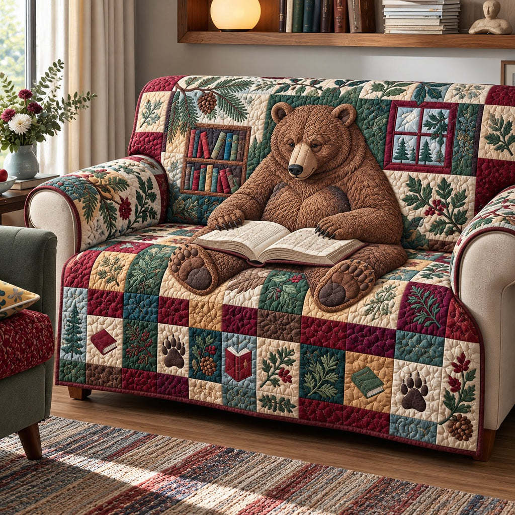 Reading Bear Sofa Cover
