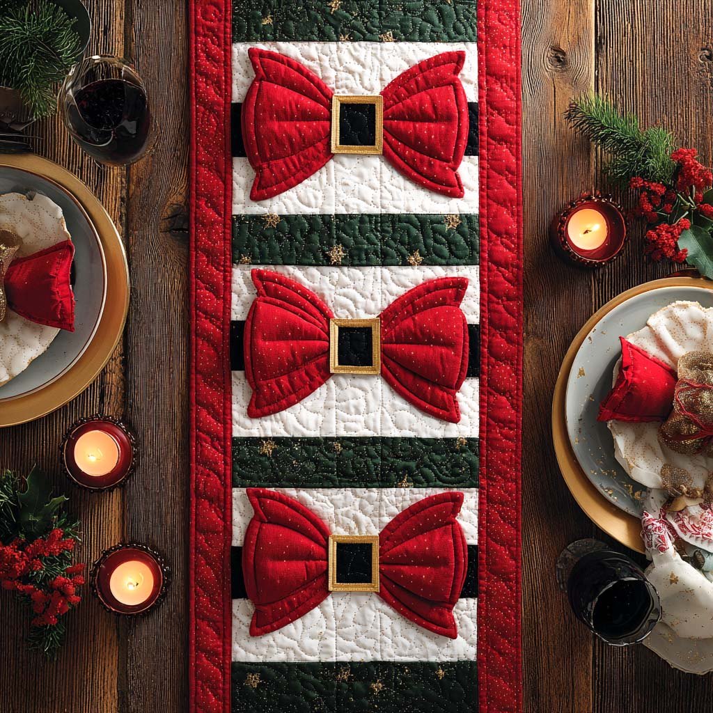 Red Bow Table Runner