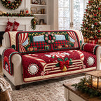 Red Holiday Car Sofa Cover
