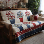 Red White Blue Charm Sofa Cover