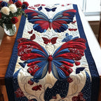 Red and White and Bloom Table Runner