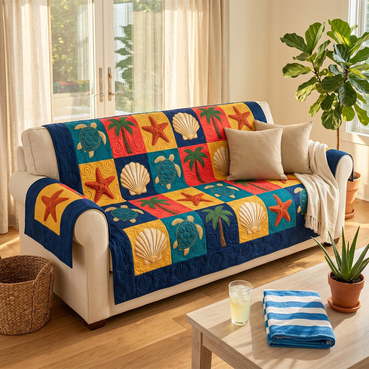 Reef Patch Sofa Cover