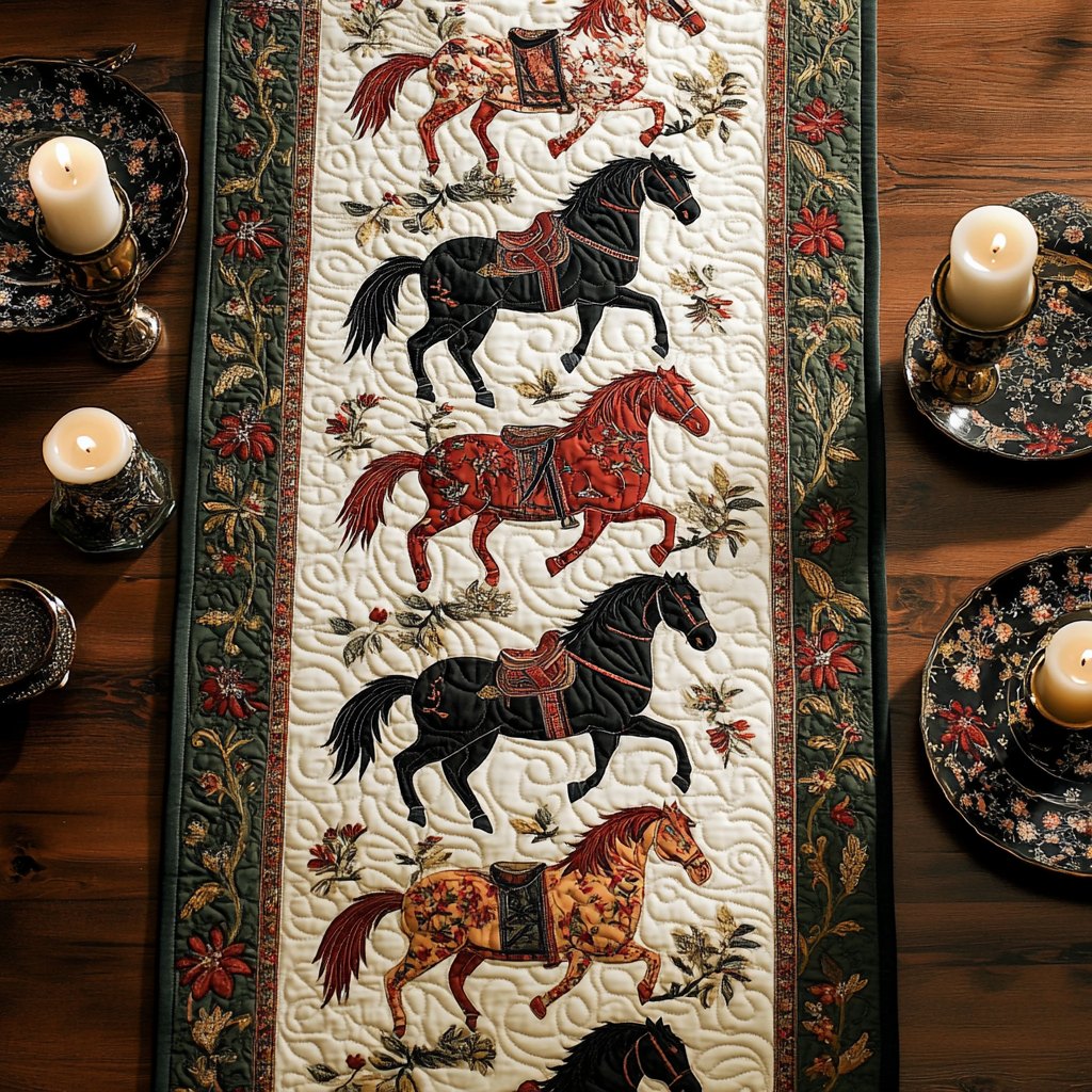 Regal Equestrian Table Runner