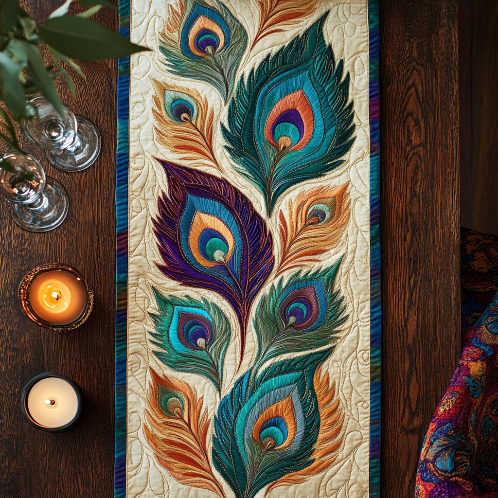 Regal Plumage Table Runner