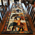 Regal Elephant Journey Table Runner