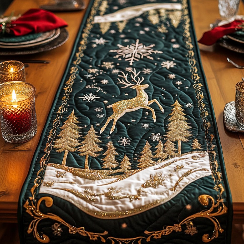Reindeer Dash Table Runner