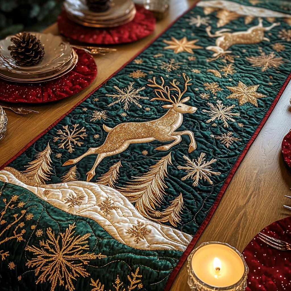 Reindeer Sparkle Table Runner