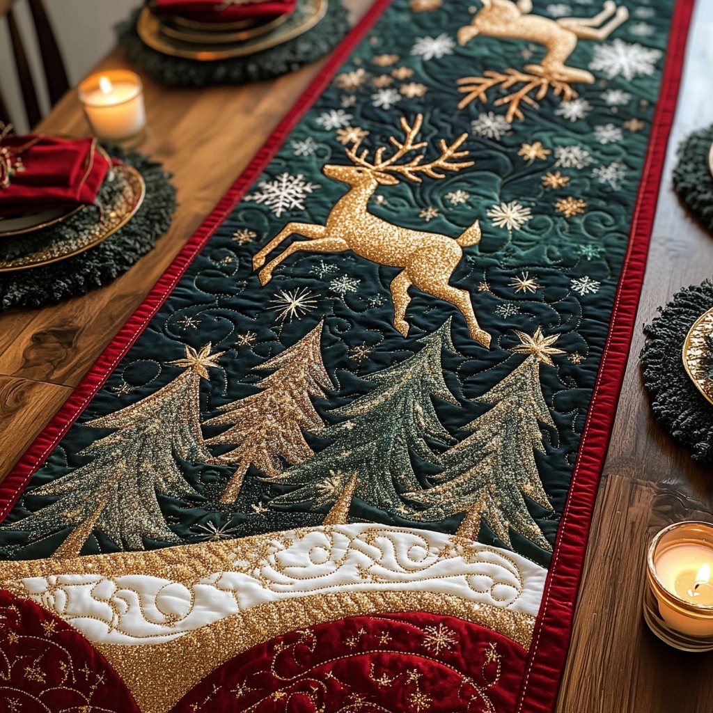 Reindeer Whisper Table Runner