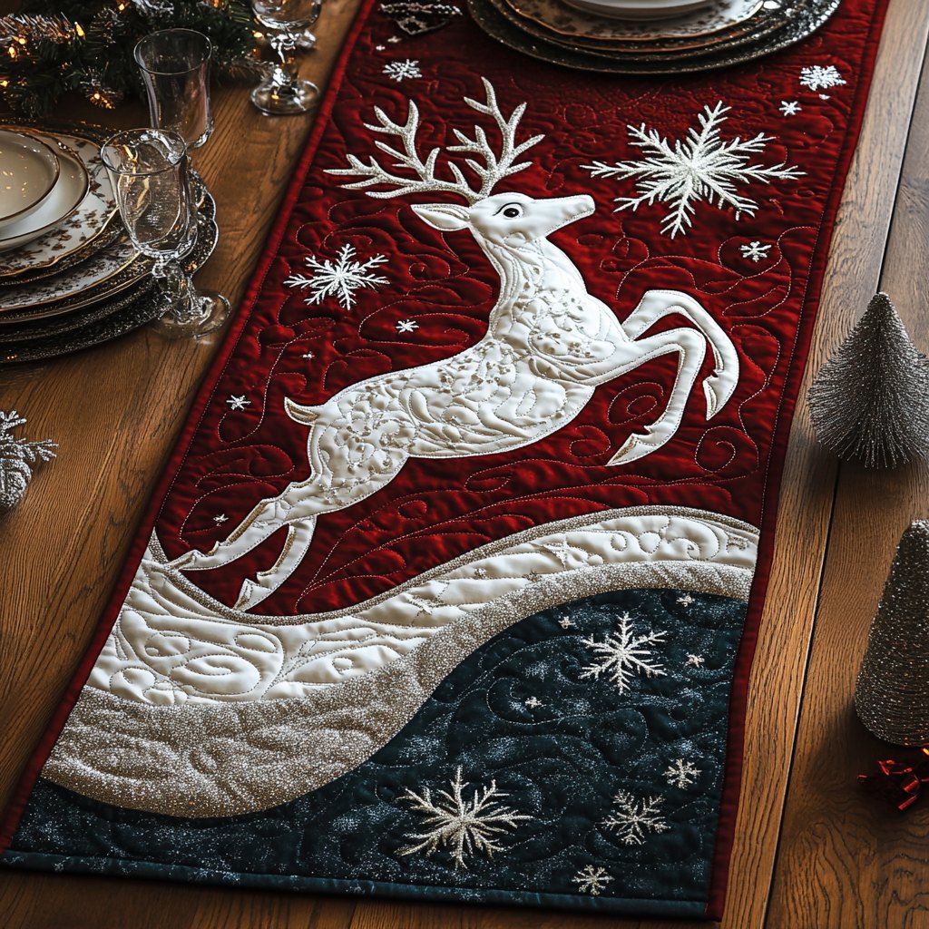 Reindeer Winter Magic Table Runner