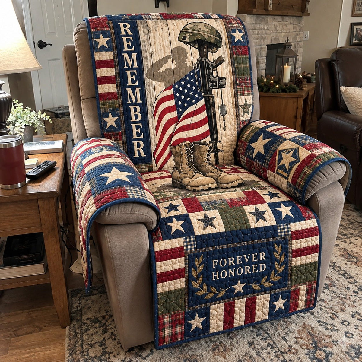 Remember Our Fallen Heroes Sofa Cover