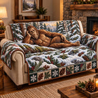 Resting Winter Bigfoot Sofa Cover