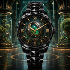 Personalized Emerald Core Watch with a custom name set into the design