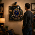 Police officer Custom Name Wall Clock — personalized with a custom name