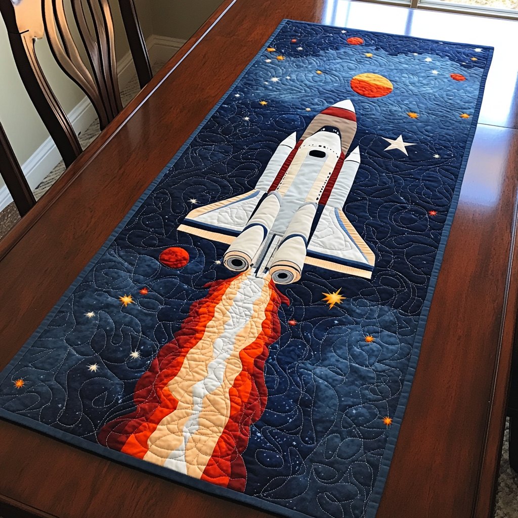Rocket Voyage Table Runner