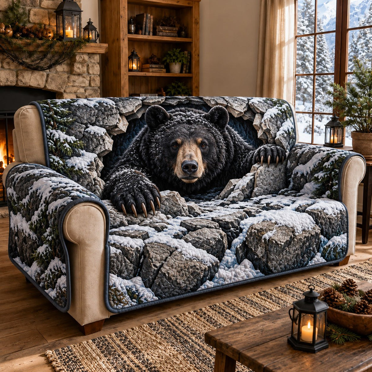 Rocky Bear Sofa Cover