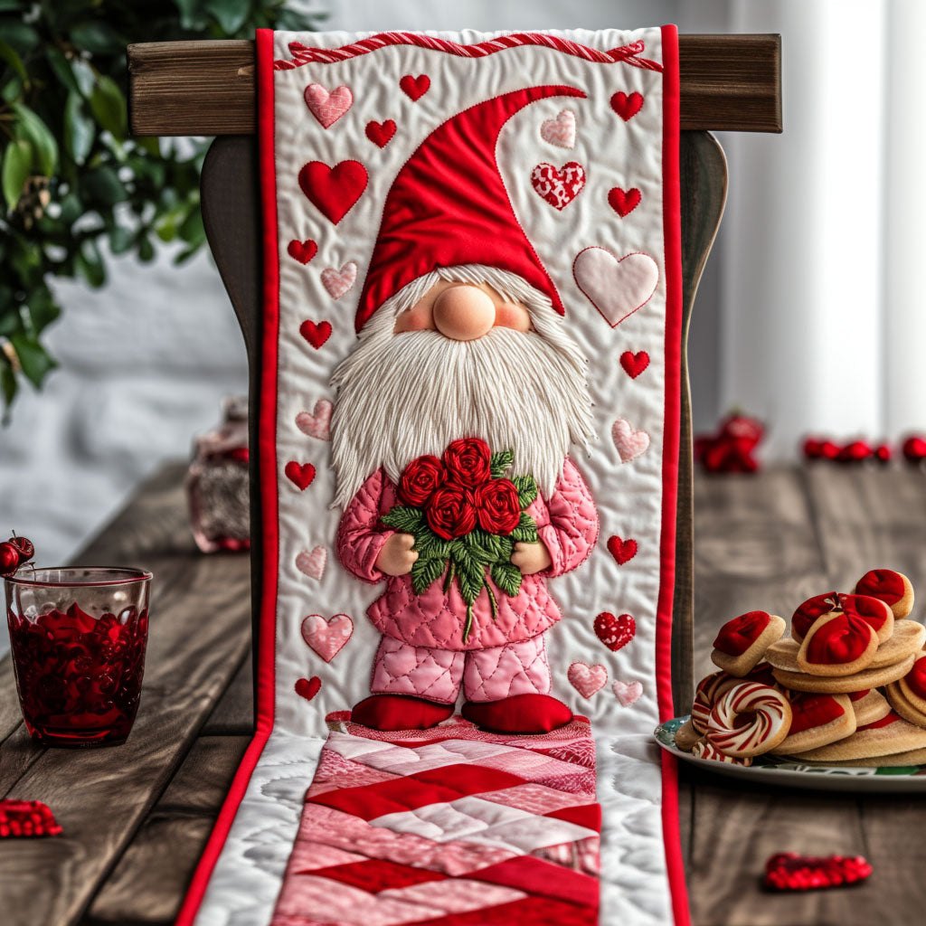 Romantic Gnome Table Runner