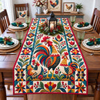 Rooster Farm Garden Table Runner