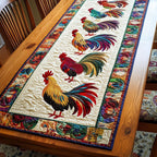 Rooster Sunrise Serenity Table Runner