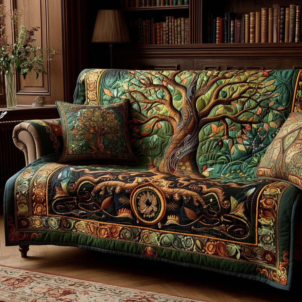 Rooted Harmony Sofa Cover
