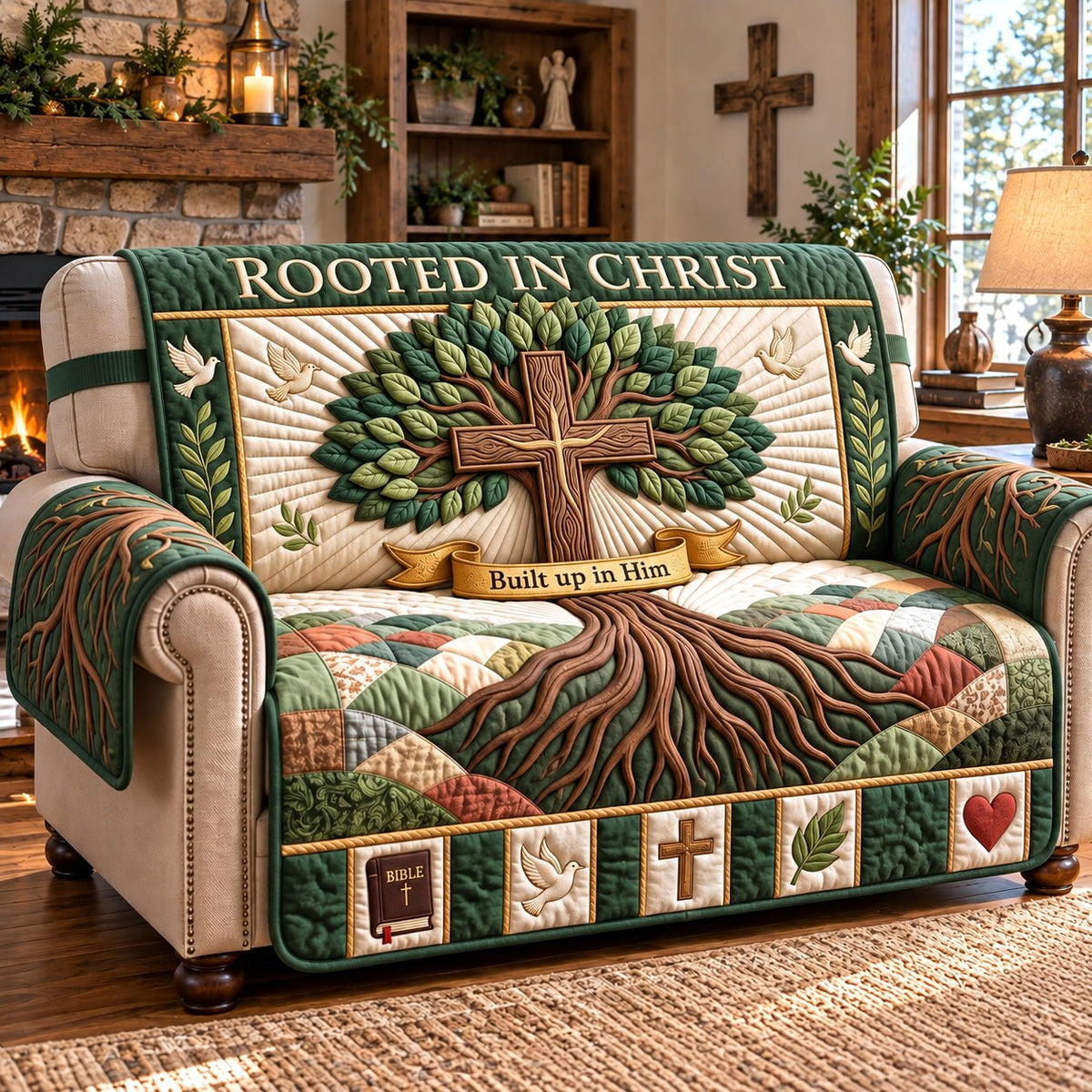 Rooted in Christ Sofa Cover