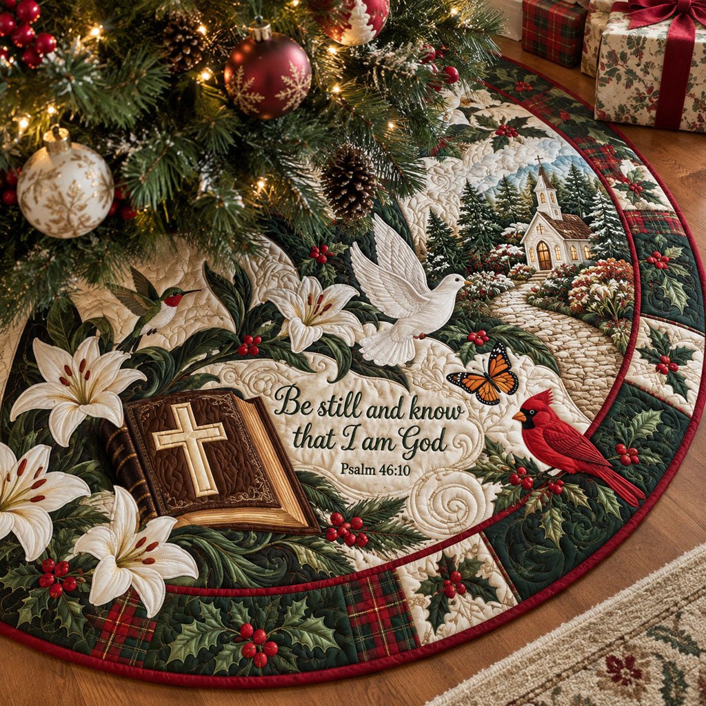Rooted in Faith Christmas Tree Skirt