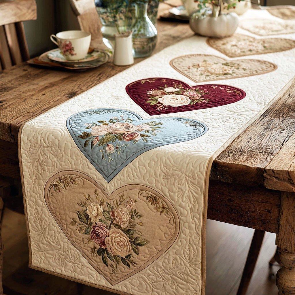 Rose Heirloom Table Runner