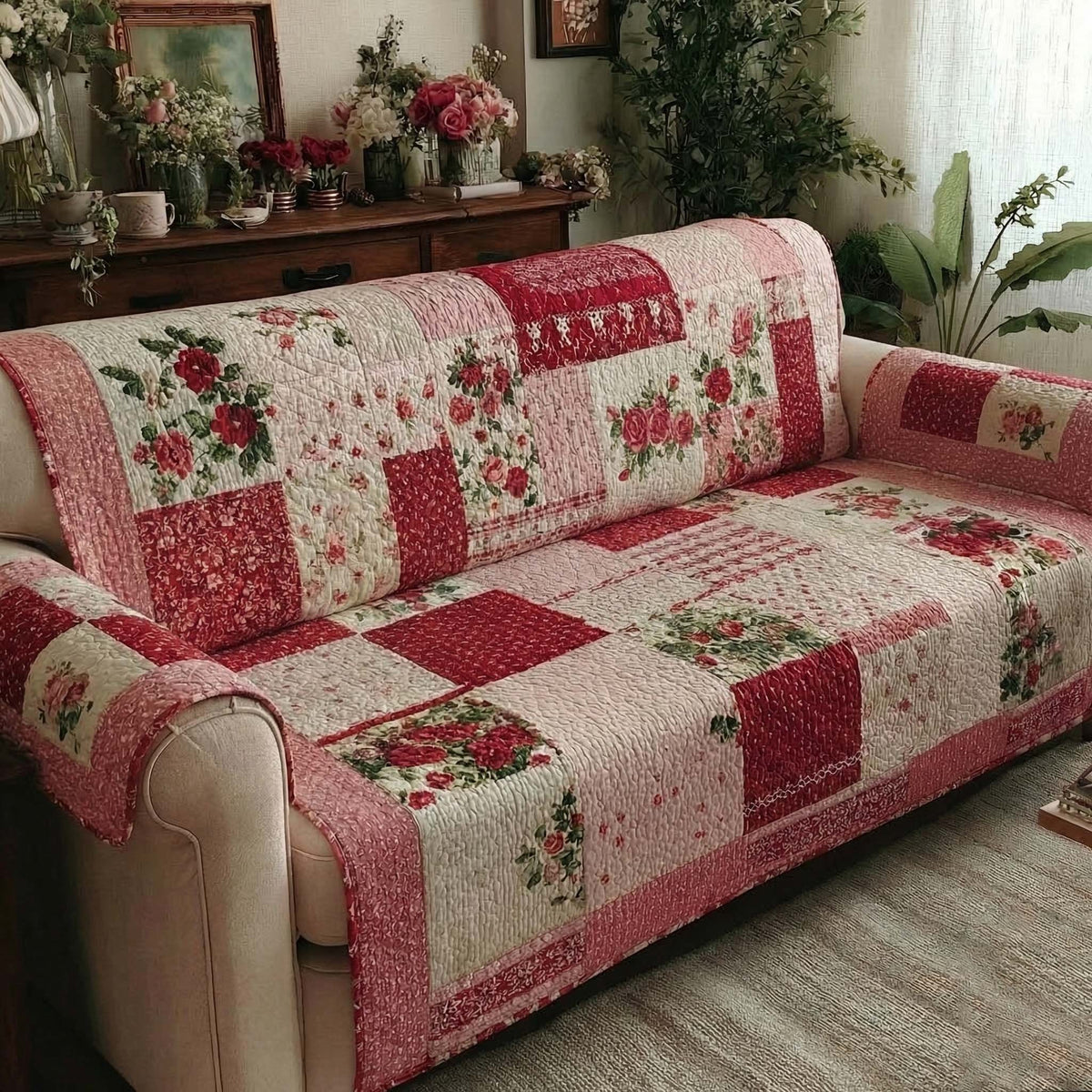 Rose Manor Heirloom Sofa Cover