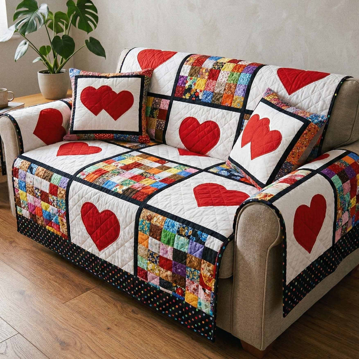 Rose Patch Sofa Cover