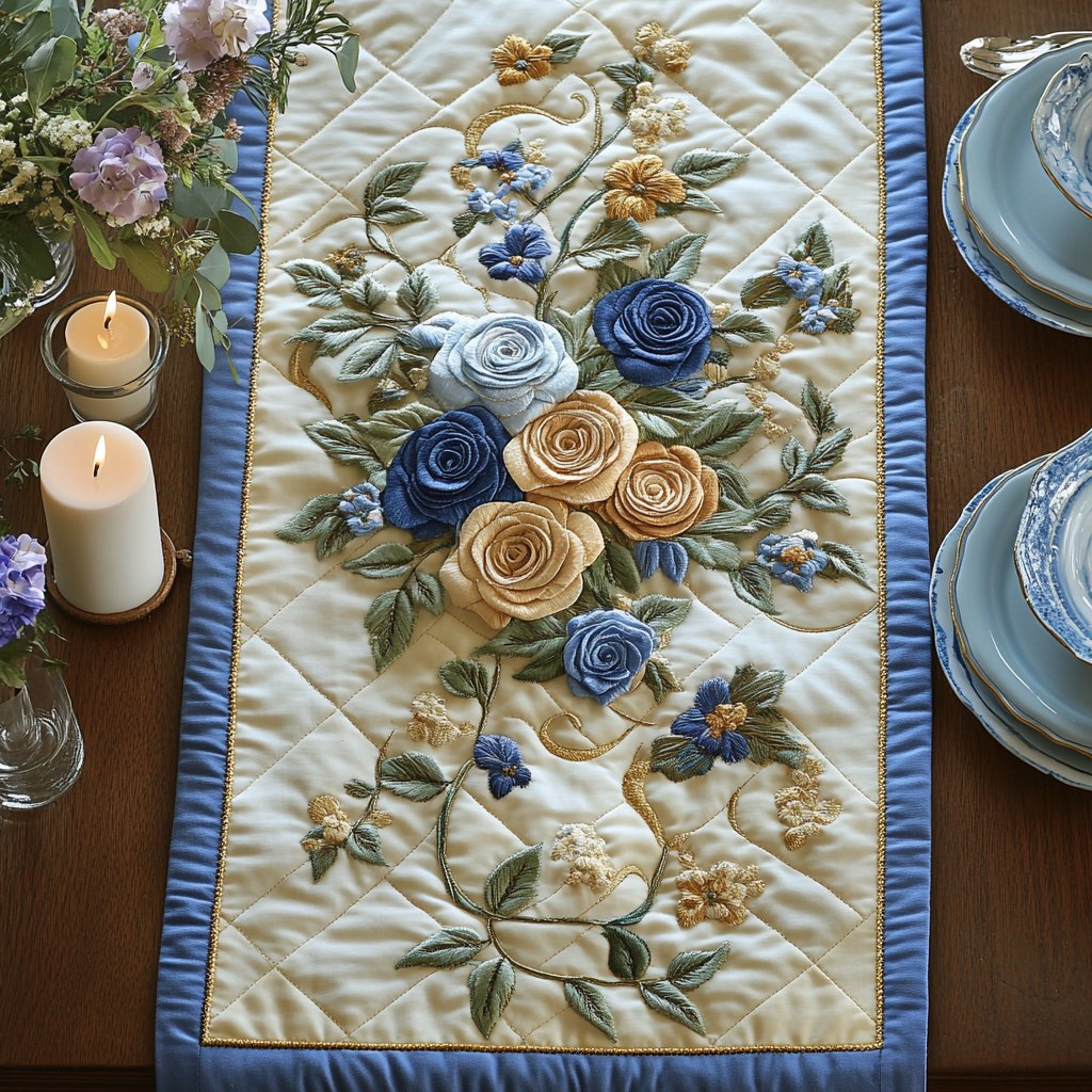 Roses Elegance Table Runner