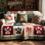 Rosy Paw Sofa Cover