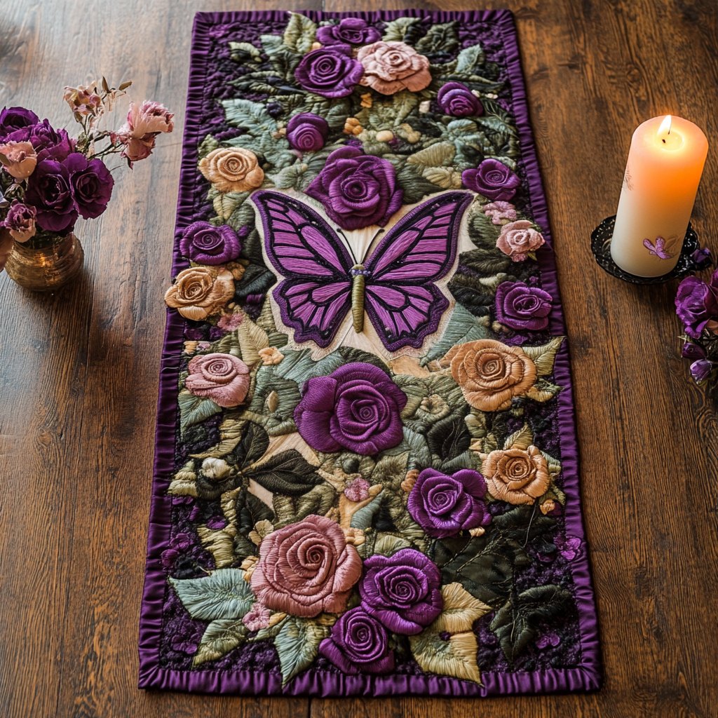 Royal Butterfly Table Runner