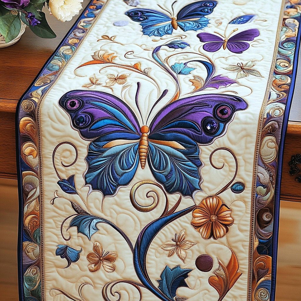 Royal Butterfly Tapestry Table Runner