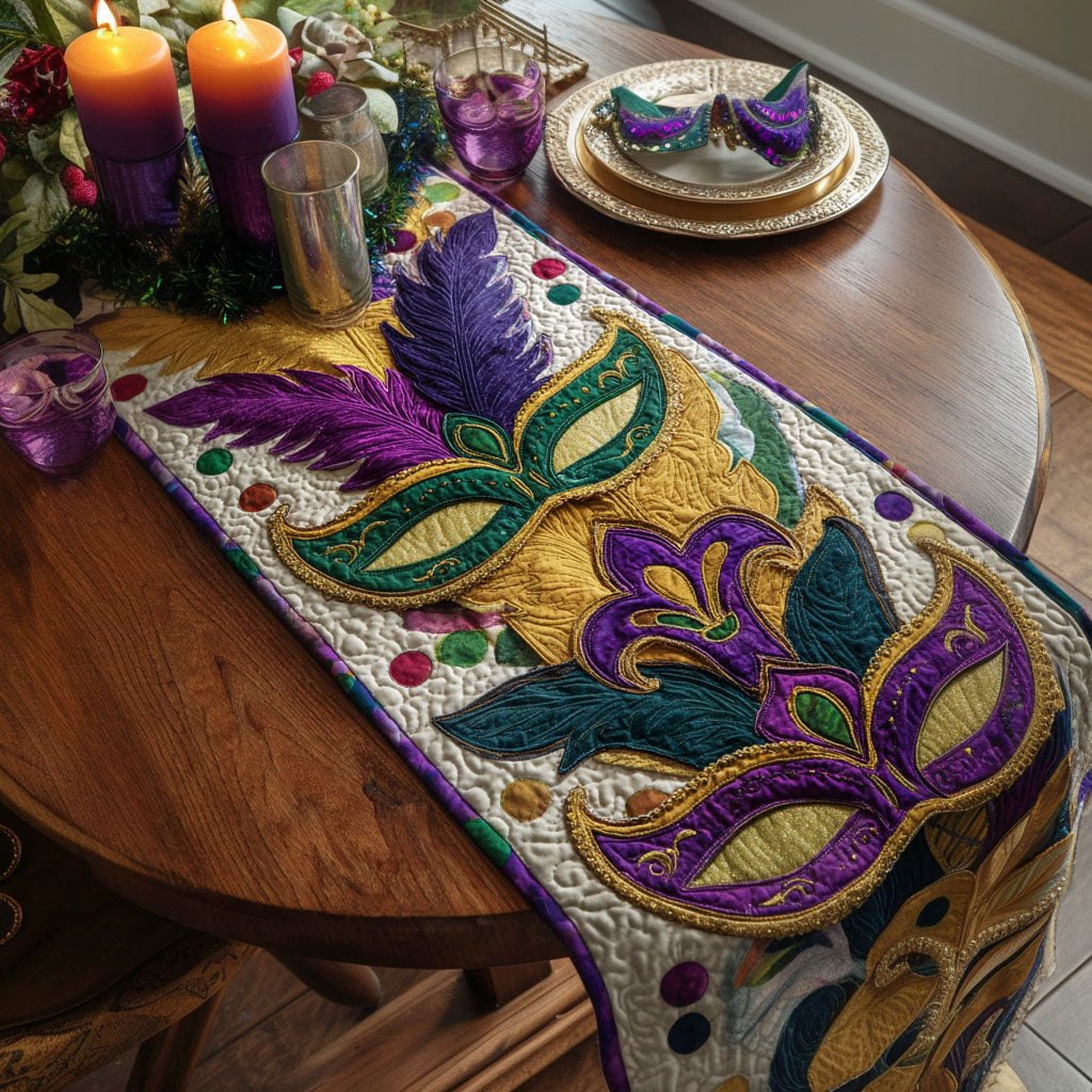 Royal Feather Fantasy Table Runner