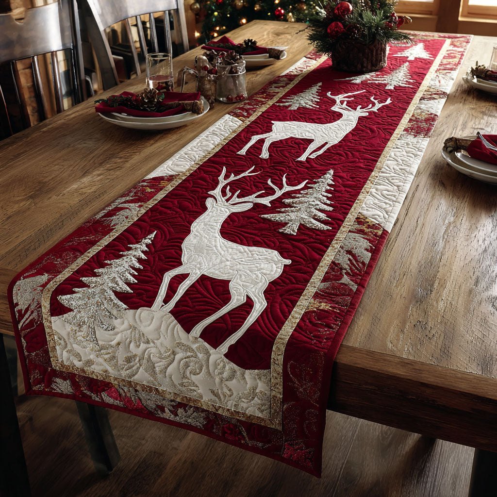 Ruby and Snow Table Runner