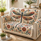 Ruby Sapphire Skimmer Sofa Cover