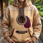 Sandstone Acoustic Turquoise hoodie, all-over print