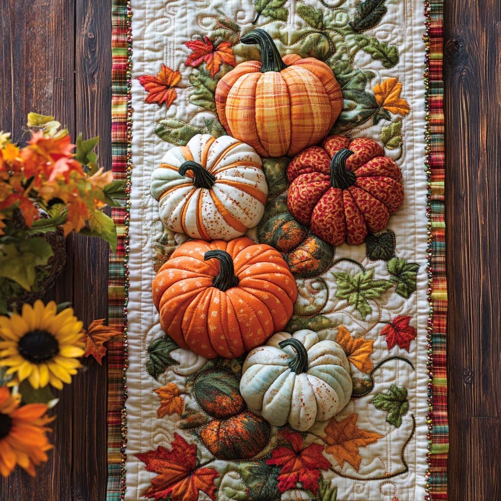 Rustic Autumn Charm Table Runner