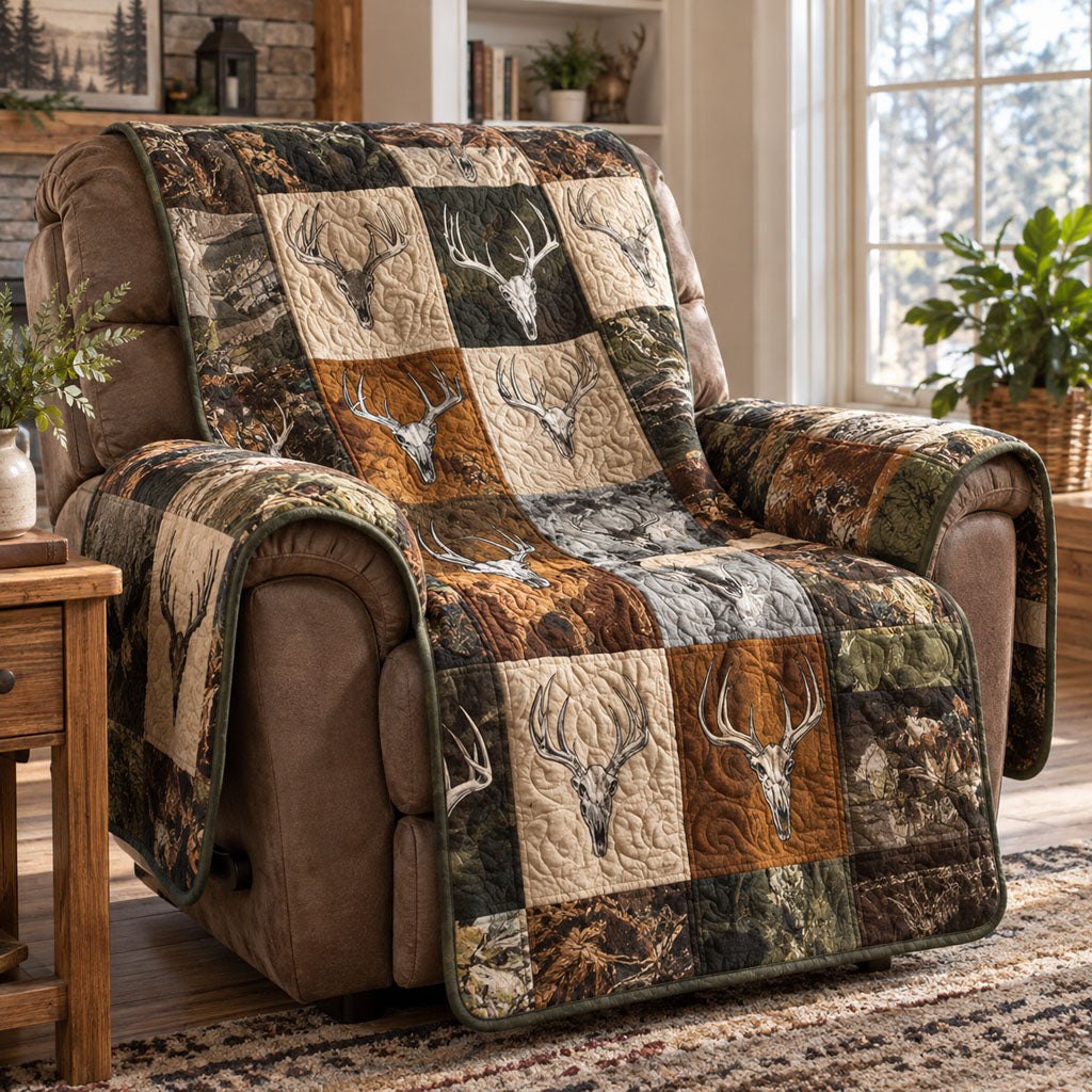 Rustic Buck Lodge Sofa Cover