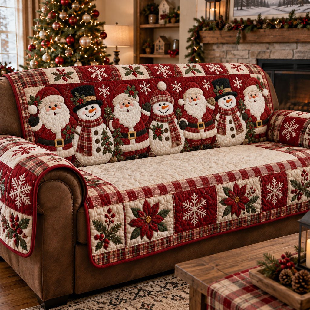 Rustic Christmas Memories Sofa Cover