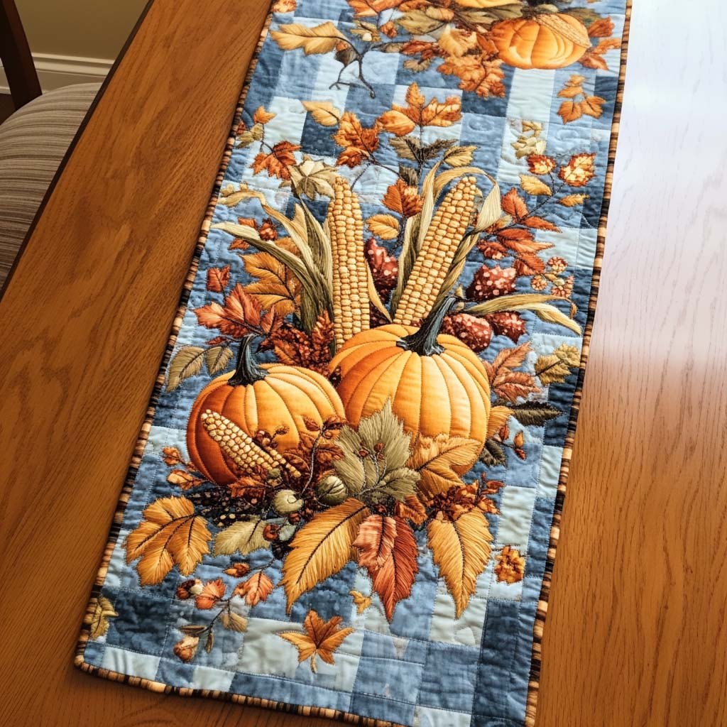 Rustic Cornucopia Table Runner