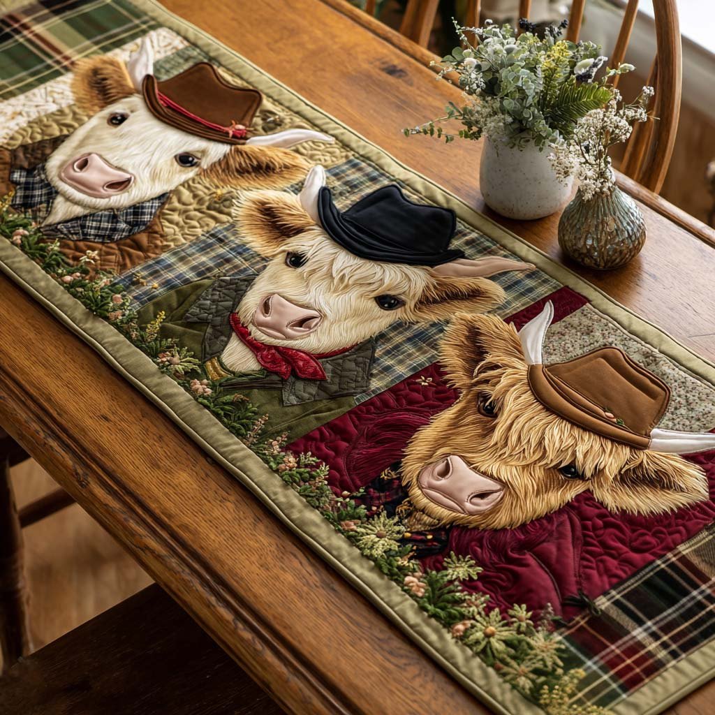 Rustic Cow Spirit Table Runner