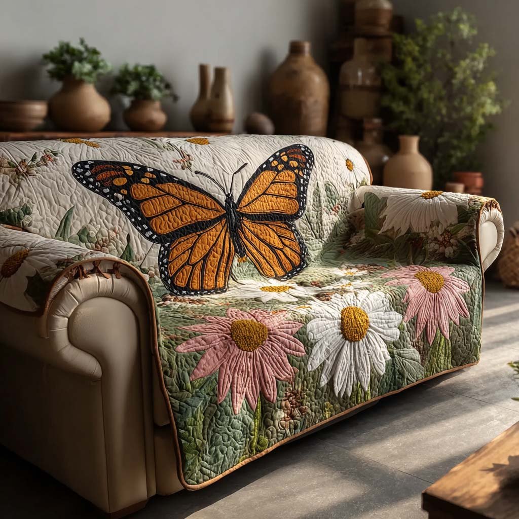 Rustic Daisy Sofa Cover