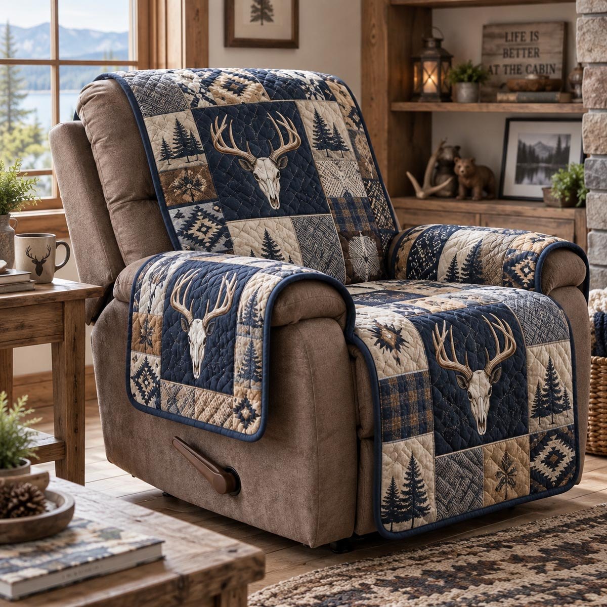 Rustic Deer Heritage Sofa Cover
